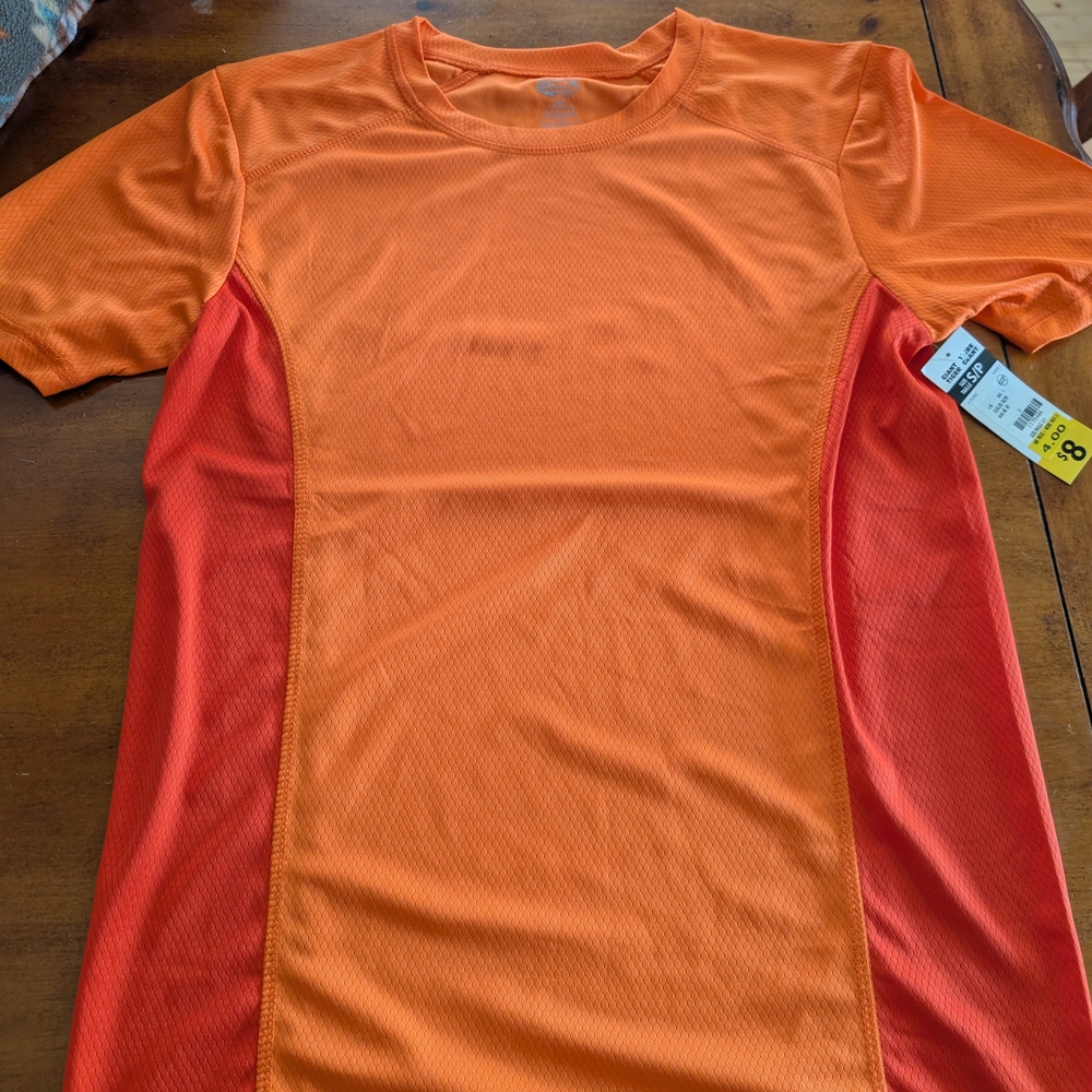 Active Orange And Purple Short Sleeve Tee